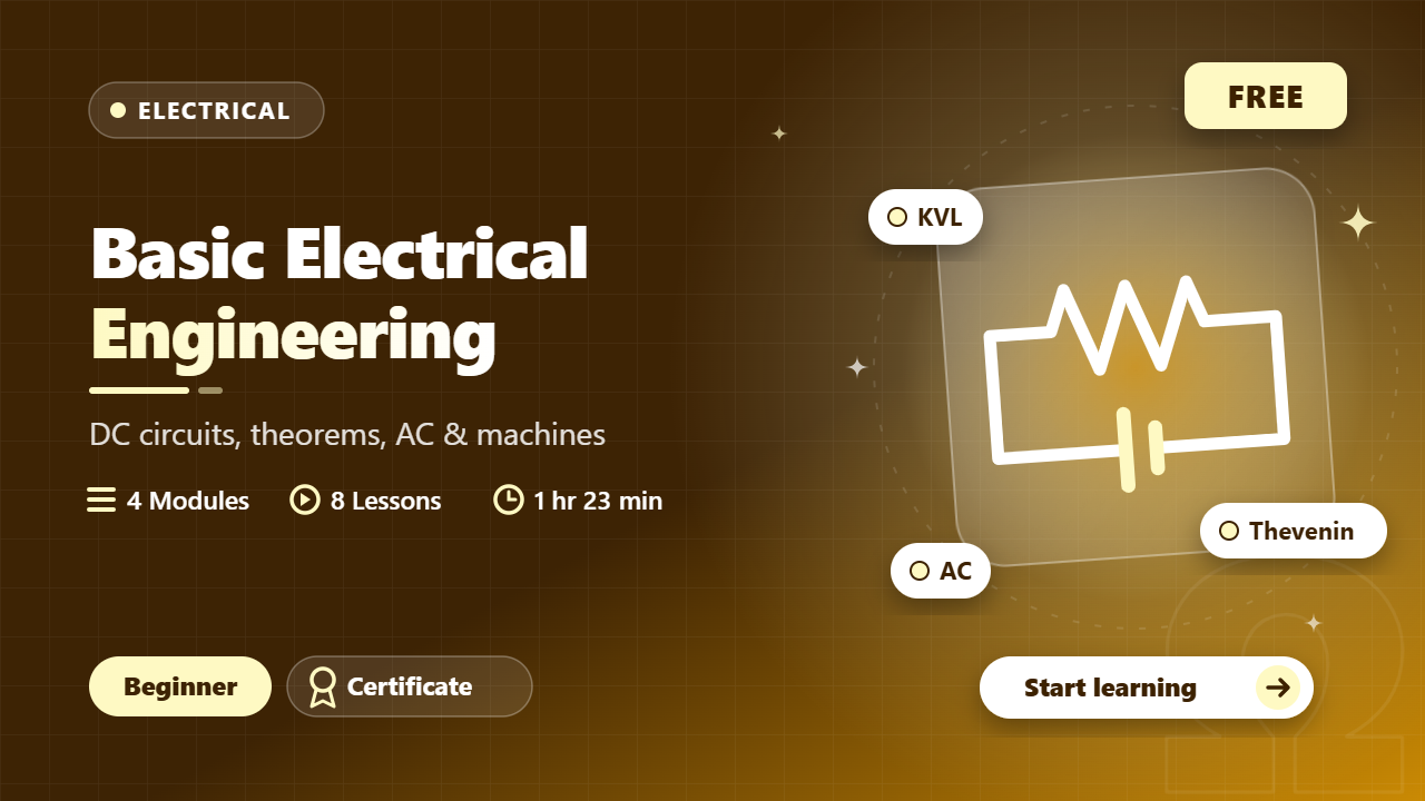 Basic Electrical Engineering course cover