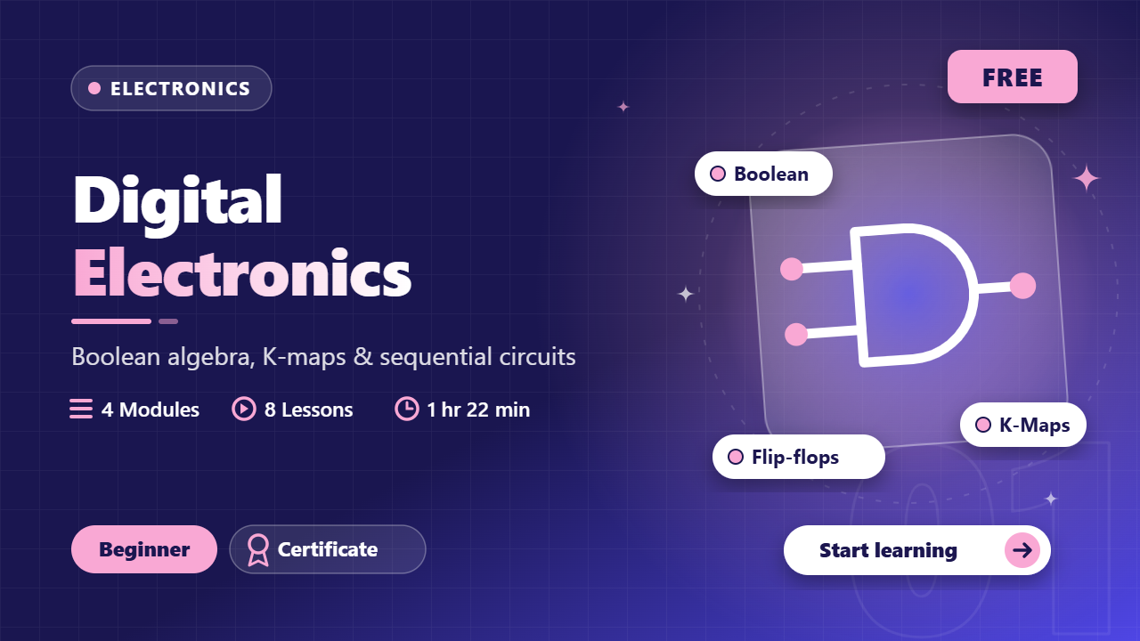 Digital Electronics course cover