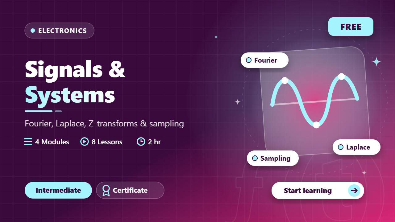 Signals and Systems course cover